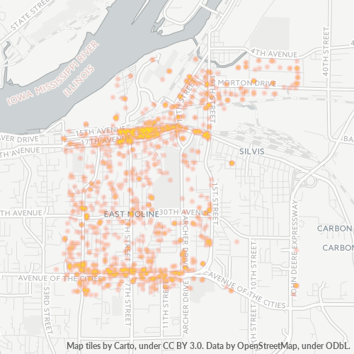 61244 Business Density Heatmap