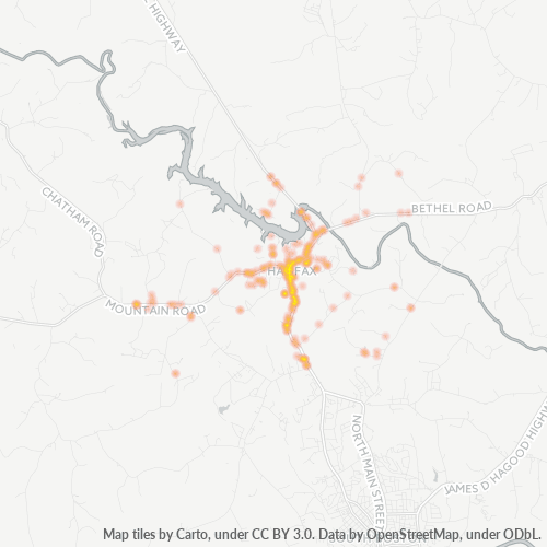 24558 Business Density Heatmap