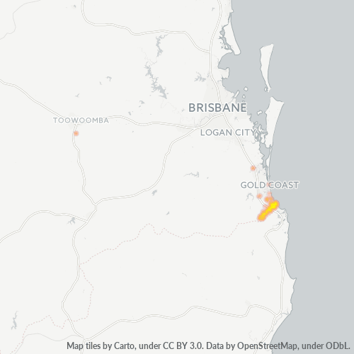 4223 Business Density Heatmap