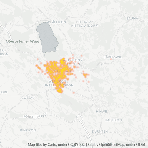 8620 Thermocarte de densité d'activité