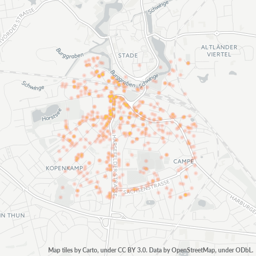 Heatmap für plz 21680