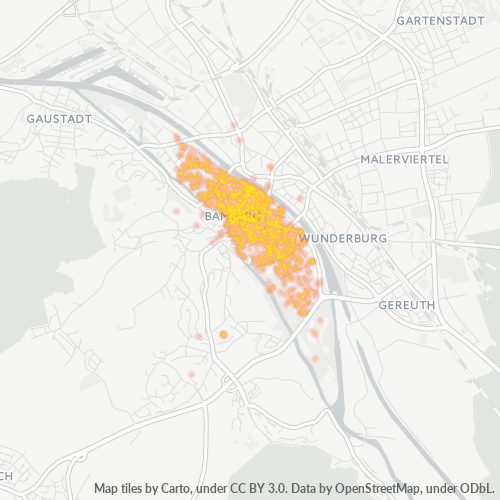 96047 Standortdichte-Heatmap