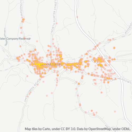15370 Business Density Heatmap