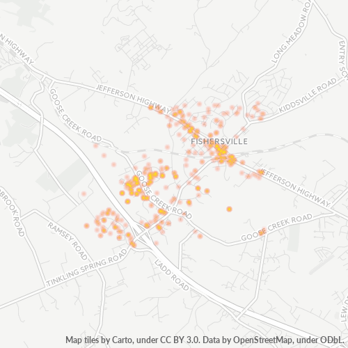 22939 Business Density Heatmap