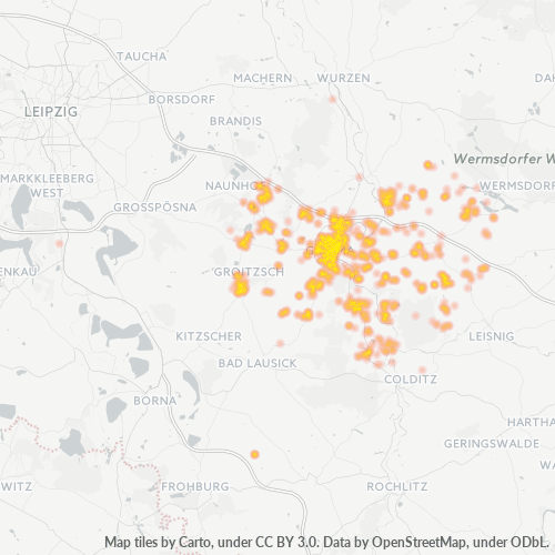 Heatmap für plz 04668