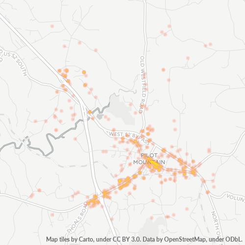 27041 Business Density Heatmap