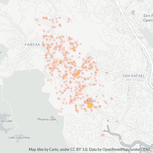 94957 Business Density Heatmap
