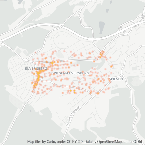 Heatmap für plz 66583