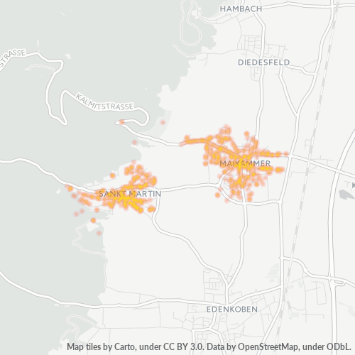 Heatmap für plz 67487