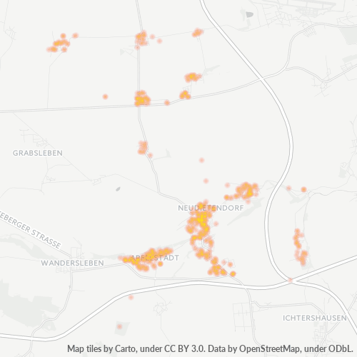 Heatmap für plz 99192