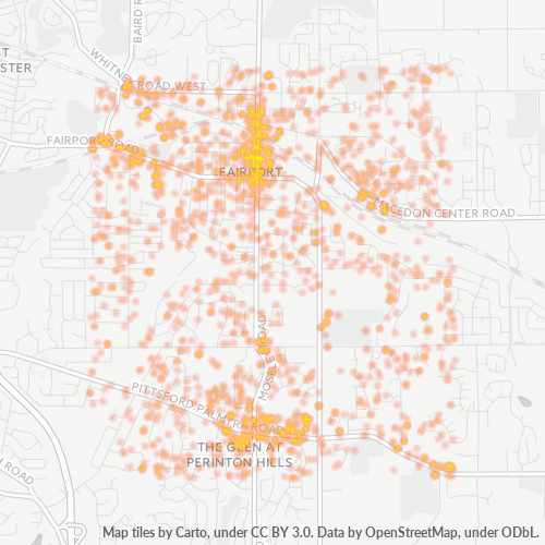 14450 Business Density Heatmap