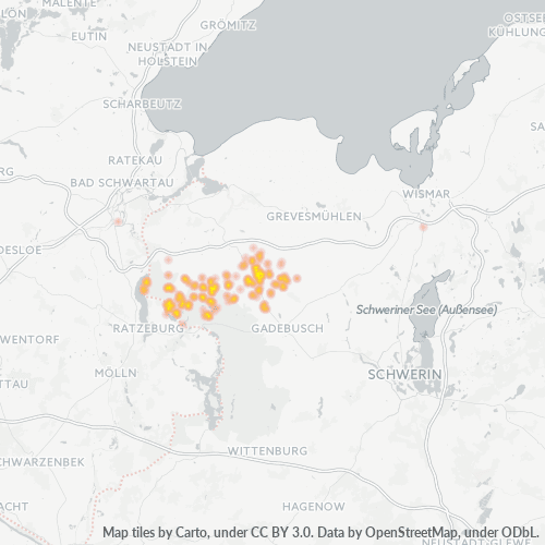 Heatmap für plz 19217