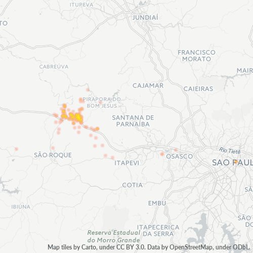 18147-000 Mapa de calor de densidad empresarial