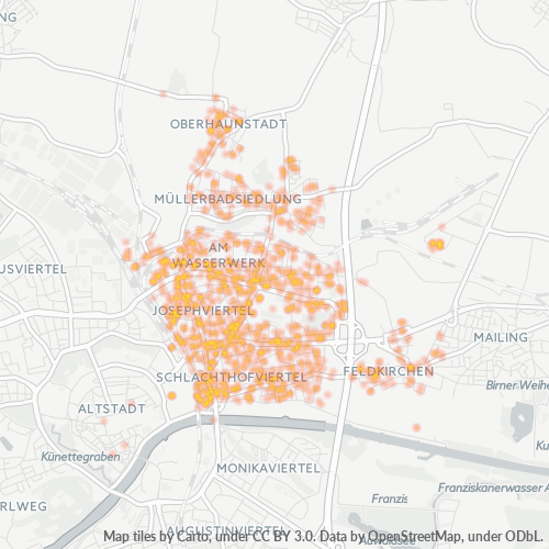 Heatmap für plz 85055