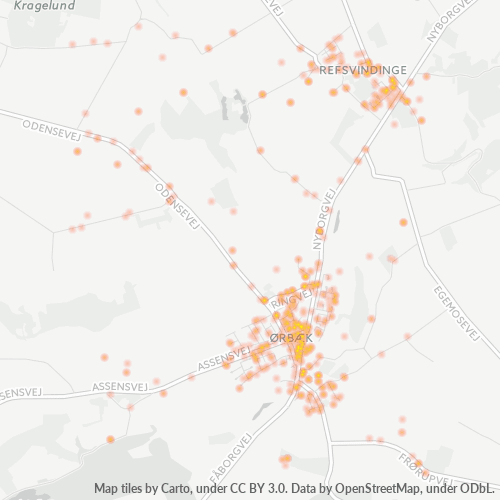 5853 Heatmap over forretningstæthed