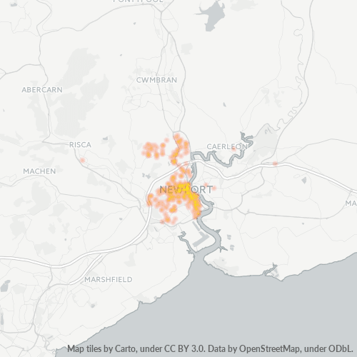 NP20 Business Density Heatmap