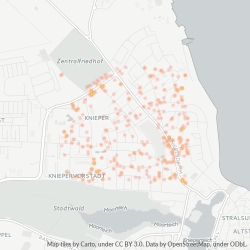 Heatmap für plz 18435