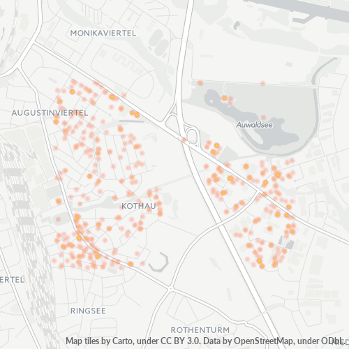 Heatmap für plz 85053