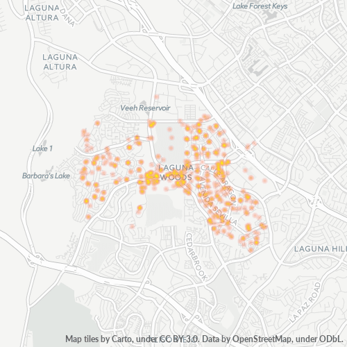 92637 Business Density Heatmap