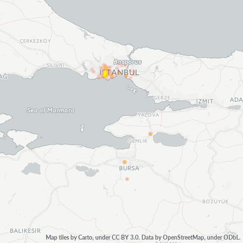 34295 Şirket Yoğunluğu Isı Haritası
