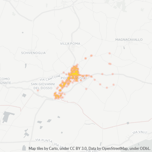 Mappa di calore per cap 46025