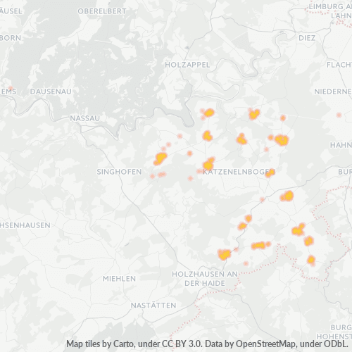 Heatmap für plz 56370