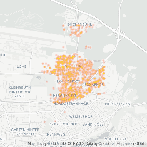 Heatmap für plz 90411
