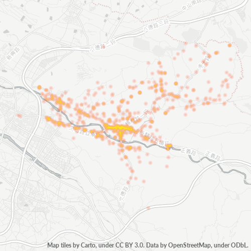 305 商業密度熱圖