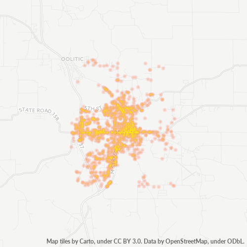 47421 Business Density Heatmap