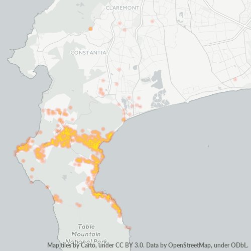 7975 Hittekaart vir Besigheidsdigtheid