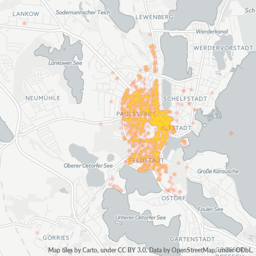 Heatmap für plz 19053
