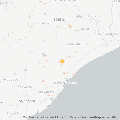 535001 Business Density Heatmap