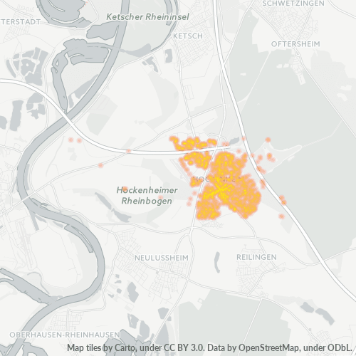 Heatmap für plz 68766