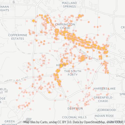 30141 Business Density Heatmap