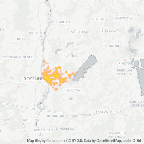 83071 Standortdichte-Heatmap