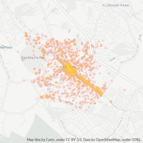 07940 Business Density Heatmap