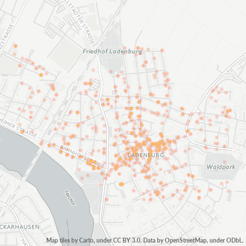 68526 Standortdichte-Heatmap