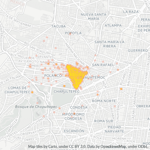 11590 Mapa de calor de densidad empresarial
