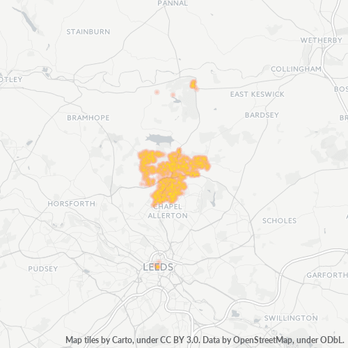 LS17 Business Density Heatmap