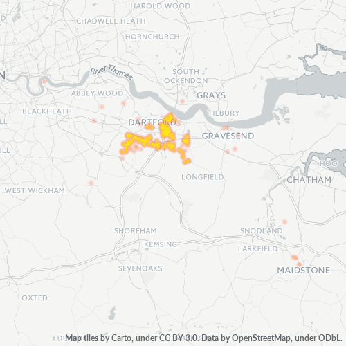 DA2 Business Density Heatmap