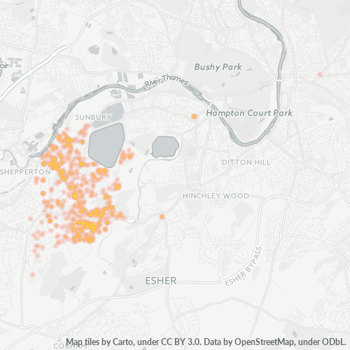 KT12 Business Density Heatmap