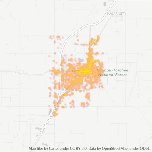 83440 Business Density Heatmap