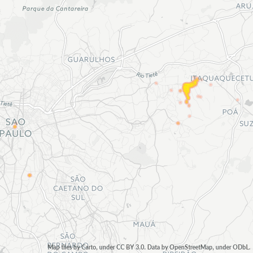 08110-000 Heatmap de Densidade da Empresa