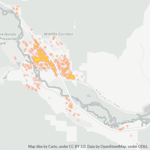 T1W Business Density Heatmap