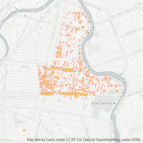 07514 Business Density Heatmap