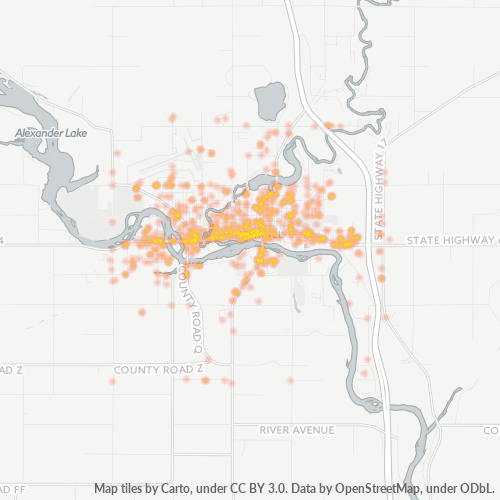 54452 Business Density Heatmap