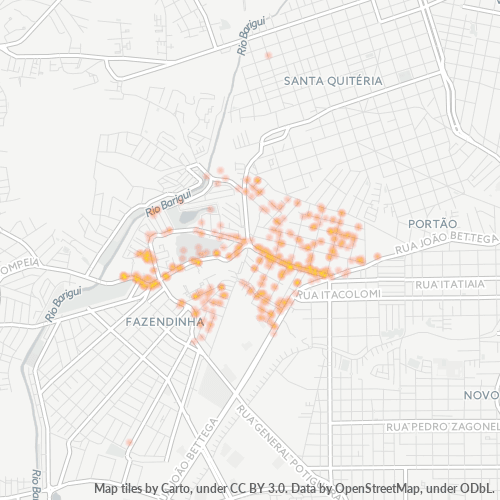 81320-000 Mapa de calor de densidad empresarial