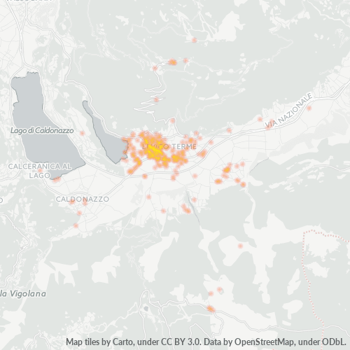 Mappa di calore per cap 38056