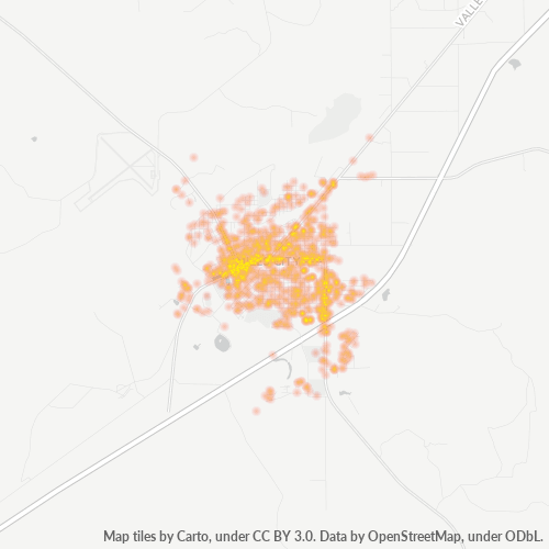 59301 Business Density Heatmap