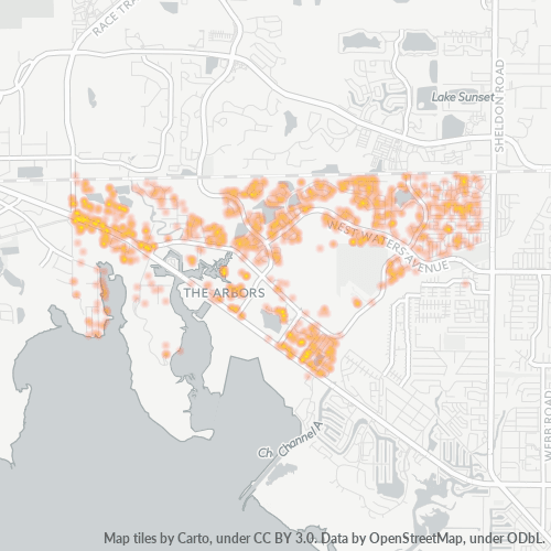 33635 Business Density Heatmap